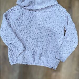 Alexis Taylor New York Women’s Cowl Neck Knit Sweater Sz S Cable– Soft Pink